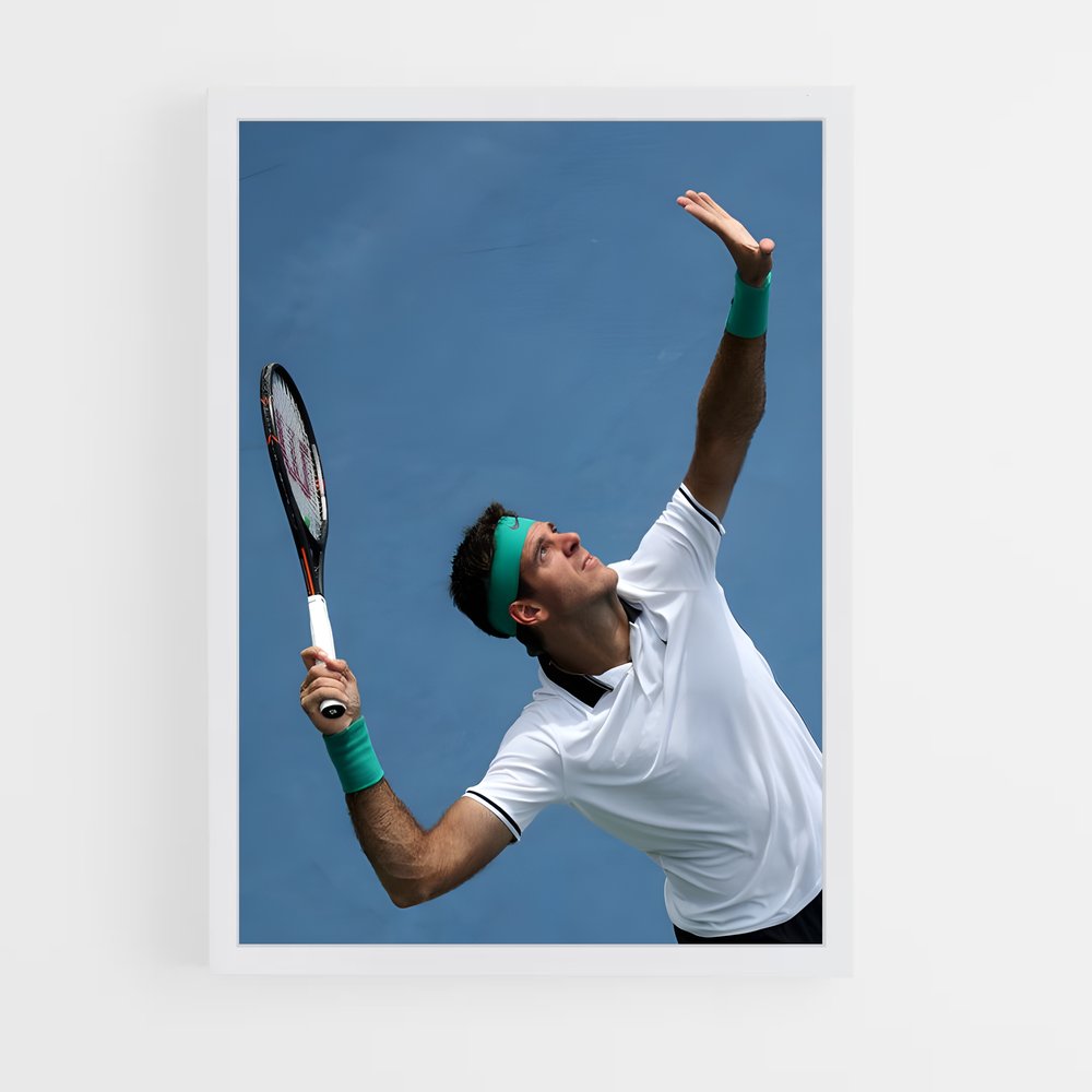 Poster Juan martin – affiche Tennis (vue 3)